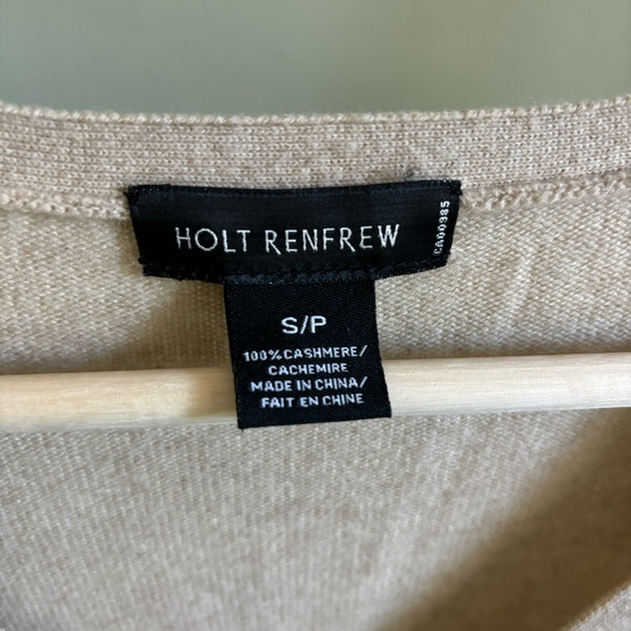 HOLT RENFREW CASHMERE SWEATER, Size S - Picture 8 of 9